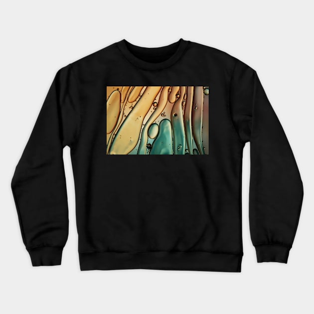 Copper Ripple Crewneck Sweatshirt by SharonJ